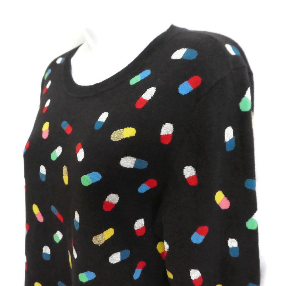 Replica Los Angeles Black Sweater Crew Slim Novelty Chill Pill M - Picture 5 of 12
